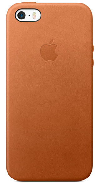 Чехол Leather Case для iPhone 5/5s/SE коричневый